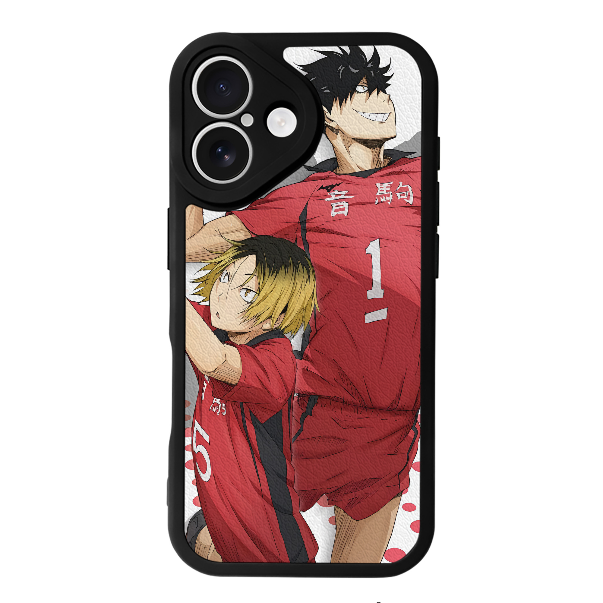 （画像用） ハイキュー!! Haikyu!! 【iPhone 16シリーズ対応】シリコンスマホケース（レザー調） 材質：シリコン